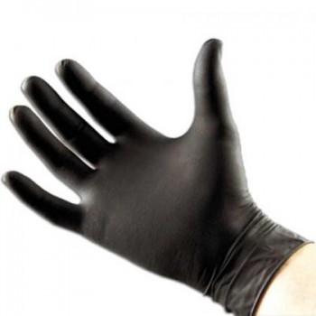 Rękawiczki nitrylowe bezpudrowe czarne op. 100 szt
