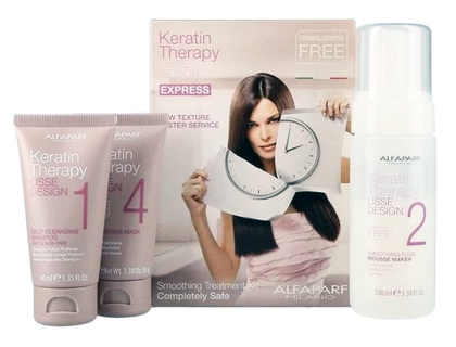 Lisse Design Keratin Therapy Express - Zestaw do keratynowego prostowania włosów