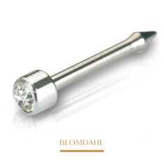 Kolczyk naturalny tytan medyczny Long Mini Bezel Crystal 3 mm 16-7202-01