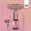 02. Pink - Kolorowa baza hybrydowa samopoziomująca Master Link Cover Color Base Coat 12 ml